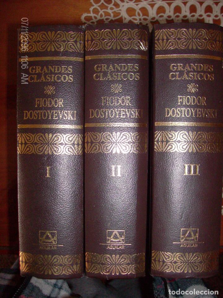Libros de segunda mano: Obras completas de F. Dostoyevski. Tres tomos (incompleta). - Foto 1