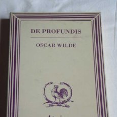Libros de segunda mano: DE PROFUNDIS - OSCAR WILDE - COL ATAJOS Nº 7 (2ª ED) - ED MUCHNIK , 1999. Lote 252431085