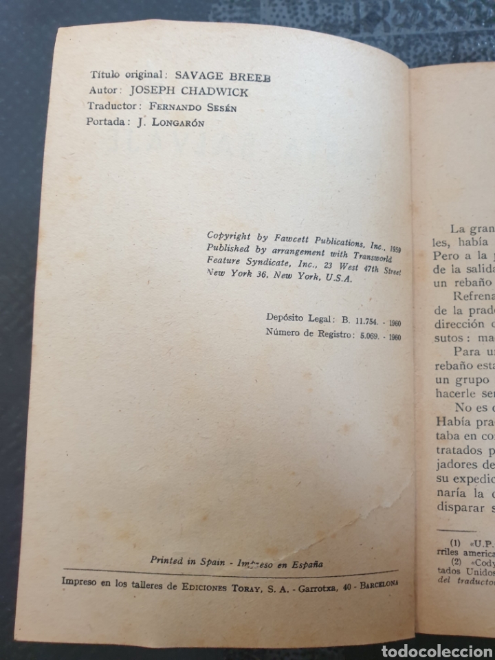 Libros de segunda mano: Casta salvaje - Joseph chadwick - Foto 6