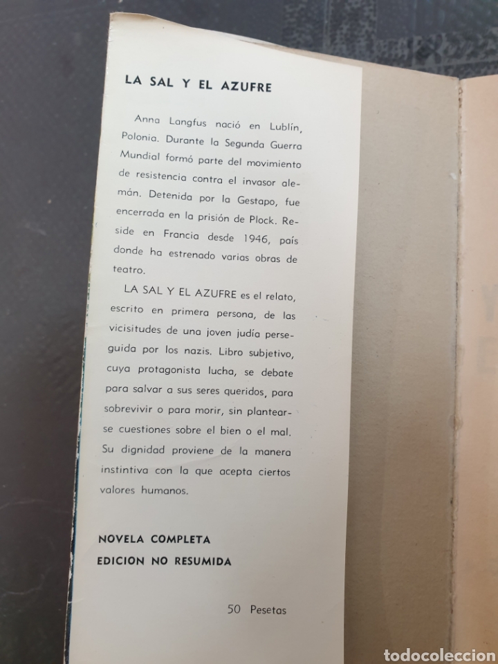 Libros de segunda mano: La sal y el azufre - Anna langfus - Foto 5