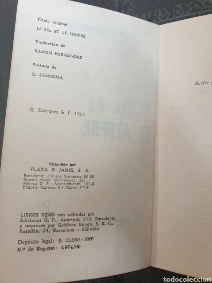 Libros de segunda mano: La sal y el azufre - Anna langfus - Foto 6