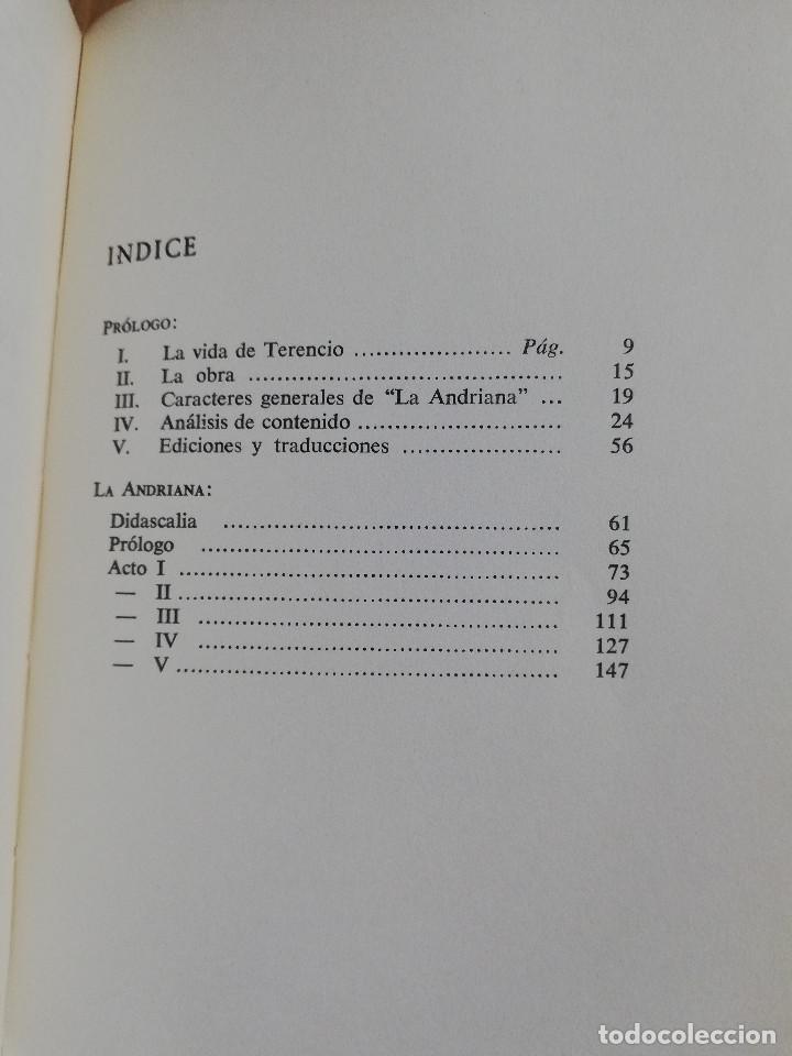Libros de segunda mano: LA ANDRIANA (TERENCIO) - Foto 3