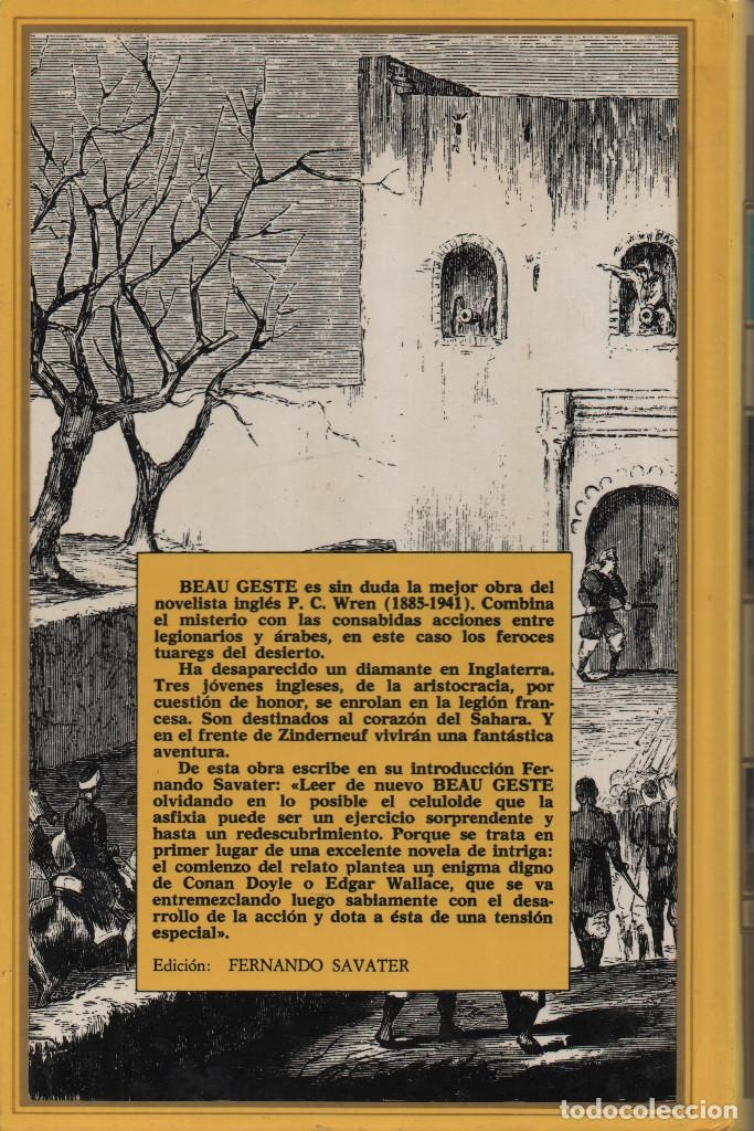 Libros de segunda mano: Beau Geste. 2 vol&uacute;menes. P.C. Wren. Legasa. 1981. - Foto 4