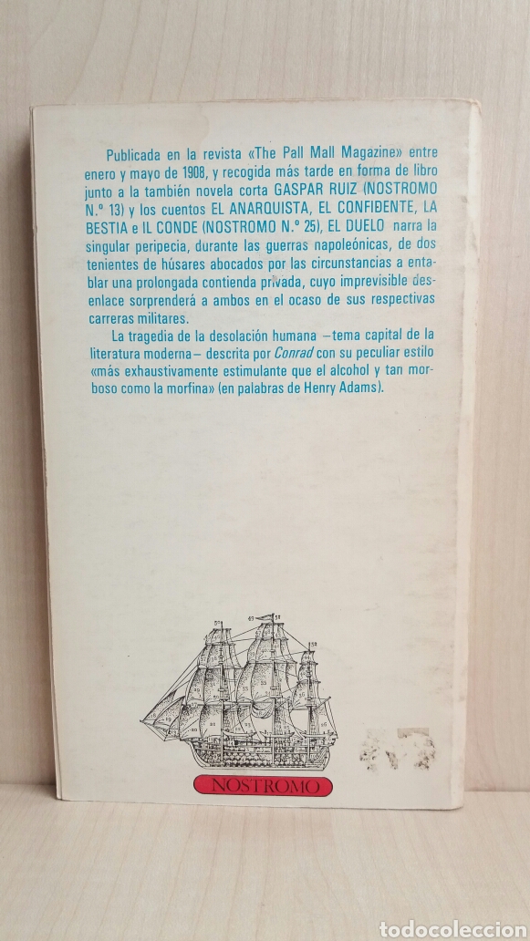 Libros de segunda mano: El duelo. Joseph Conrad. Colecci&oacute;n Nostromo 41, 1977. - Foto 3