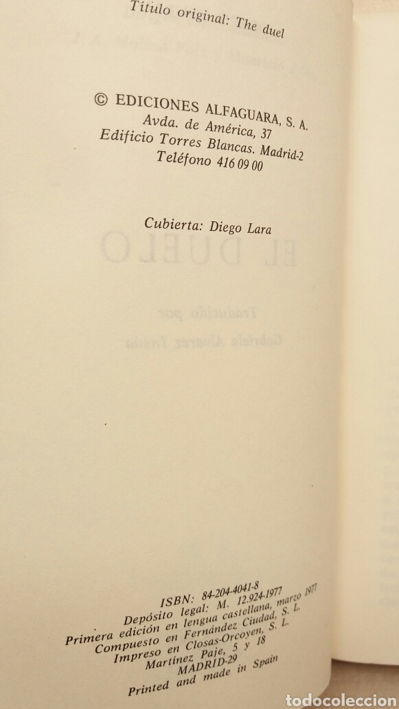 Libros de segunda mano: El duelo. Joseph Conrad. Colecci&oacute;n Nostromo 41, 1977. - Foto 5