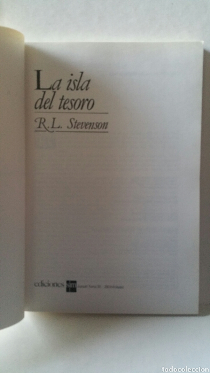Libros de segunda mano: La isla del tesoro. R. L. Stevenson, ediciones SM 1986. - Foto 4
