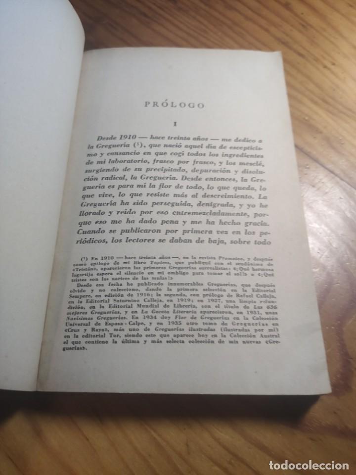 Libros de segunda mano: RAM&Oacute;N G&Oacute;MEZ DE LA SERNA : GREGUER&Iacute;AS 1940. AUSTRAL ARGENTINA. - Foto 5