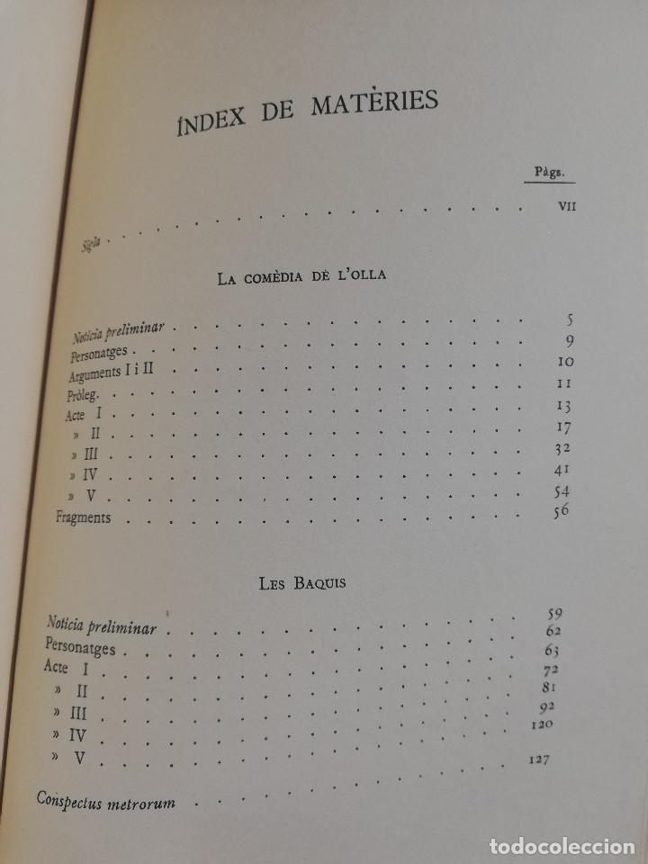 Libros de segunda mano: COM&Egrave;DIES. VOLUM II (PLAUTE) - Foto 3