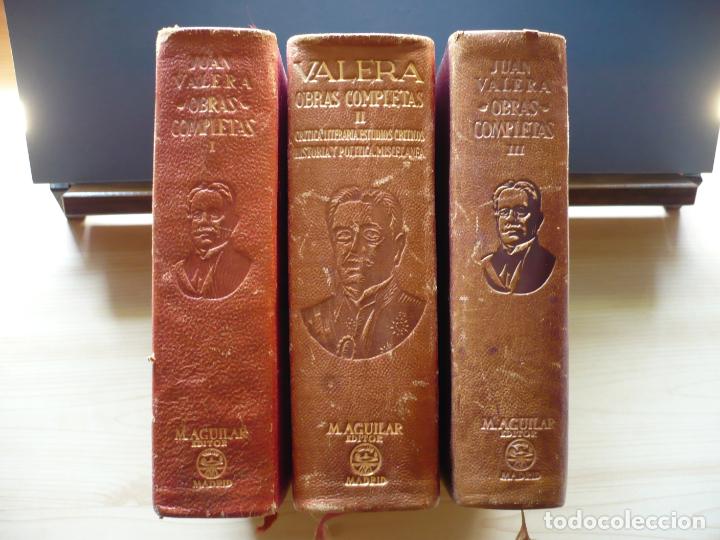 Libros de segunda mano: Obras Completas. Juan Valera. Editorial Aguilar, 3 Tomos. - Foto 1