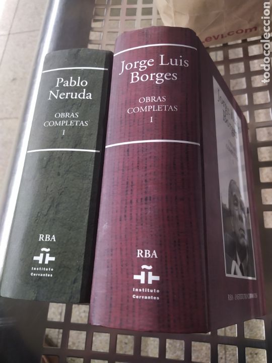 Libros de segunda mano: Pablo Neruda y Jorge Luis Borges obras completas Instituto Cervantes dos 2 tomos - Foto 1