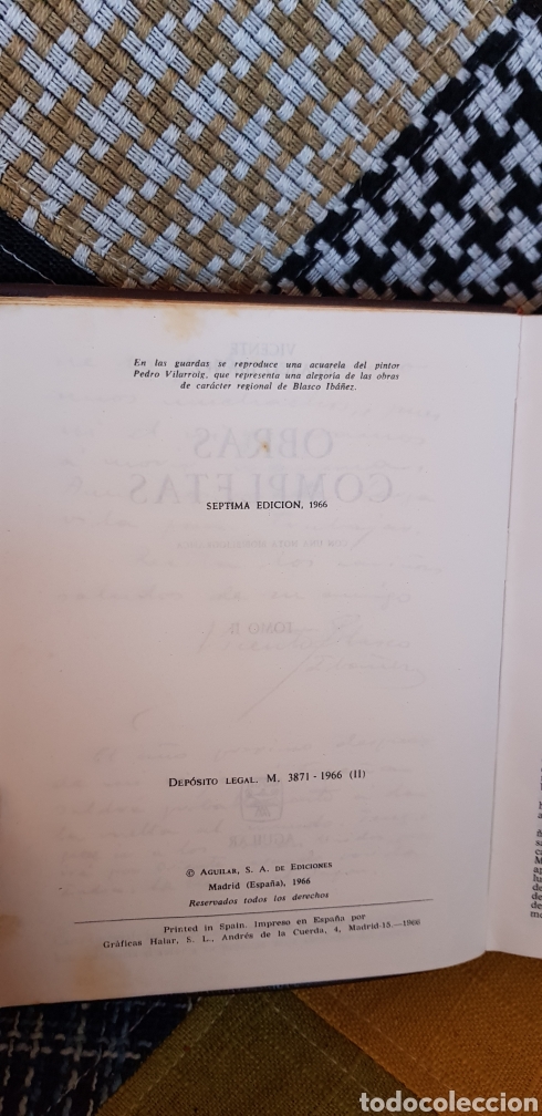 Libros de segunda mano: Libros OBRAS COMPLETAS II y III VICENTE BLASCO IB&Aacute;&Ntilde;EZ - Foto 9