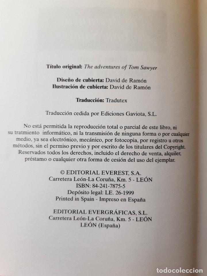 Libros de segunda mano: LAS AVENTURAS DE TOM SAWYER MARK TWAIN VERSION INTEGRA EVEREST 1999 - Foto 9