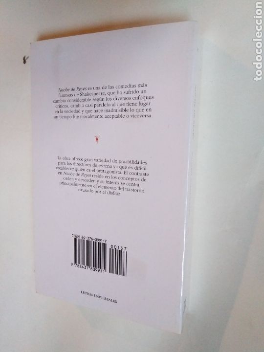 Libros de segunda mano: Noche de Reyes / William Shakespeare, edici&oacute;n biling&uuml;e - Foto 2