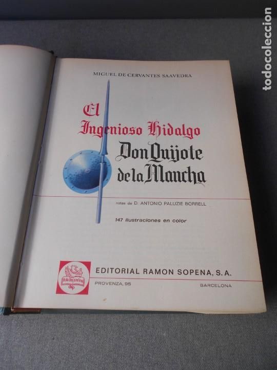 Libros de segunda mano: DON QUIJOTE DE LA MANCHA. EDICION DE SOPENA - Foto 4