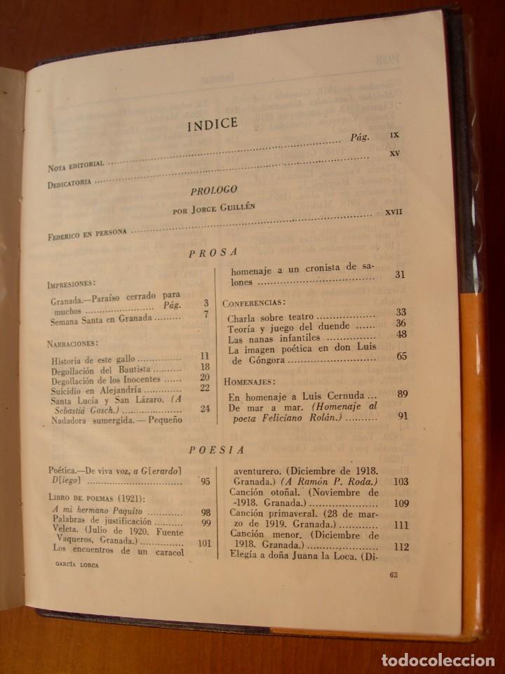 Libros de segunda mano: OBRAS COMPLETAS / FEDERICO GARC&Iacute;A LORCA - Foto 2
