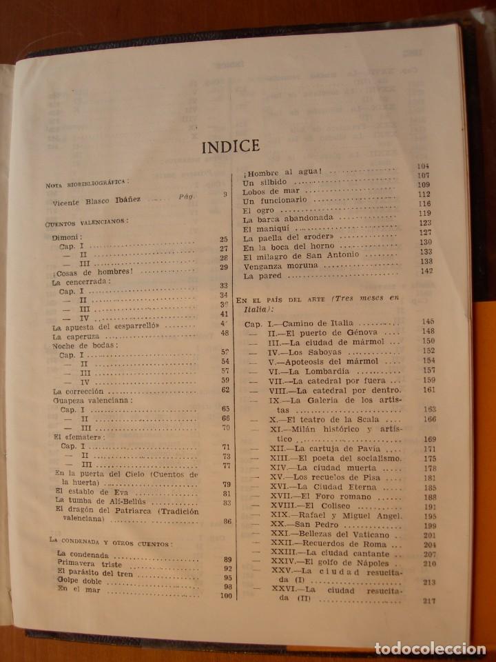 Libros de segunda mano: OBRAS COMPLETAS 3 TOMOS / VICENTE BLASCO IBA&Ntilde;EZ - Foto 2