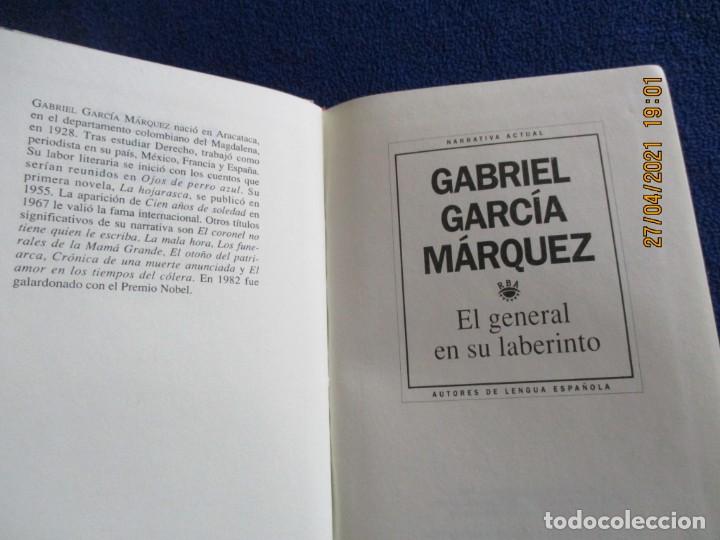 Libros de segunda mano: El general en su Laberinto Gabriel Garcia Marquez RBA Editores 1993 - Foto 3