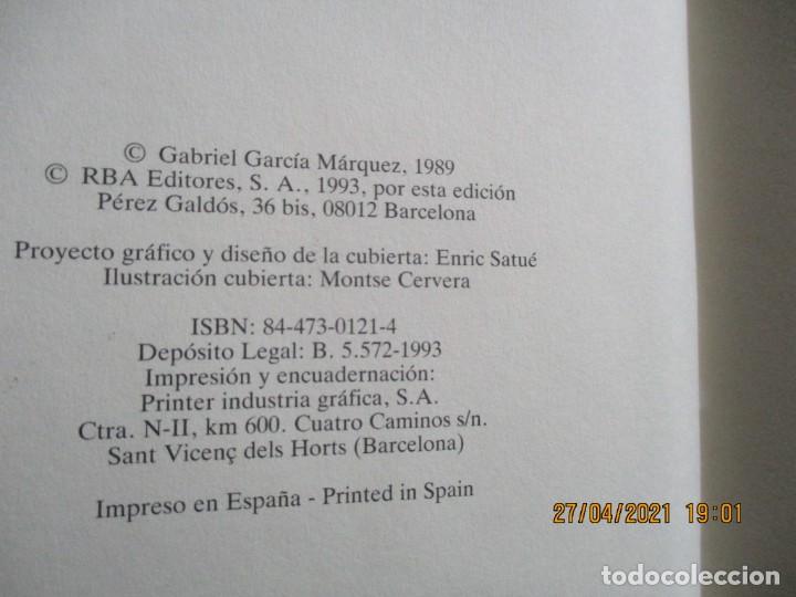 Libros de segunda mano: El general en su Laberinto Gabriel Garcia Marquez RBA Editores 1993 - Foto 4