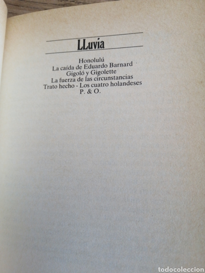 Libros de segunda mano: Lluvia (relatos escogidos) - Foto 4