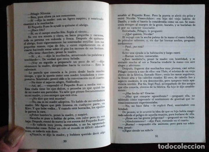 Libros de segunda mano: La madre 1 y 2 (M&aacute;ximo Gorki) Ed. Libra 1971. - Foto 3