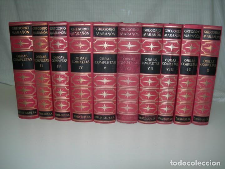 Libros de segunda mano: OBRAS COMPLETAS / MARA&Ntilde;&Oacute;N / 10 TOMOS - Foto 1