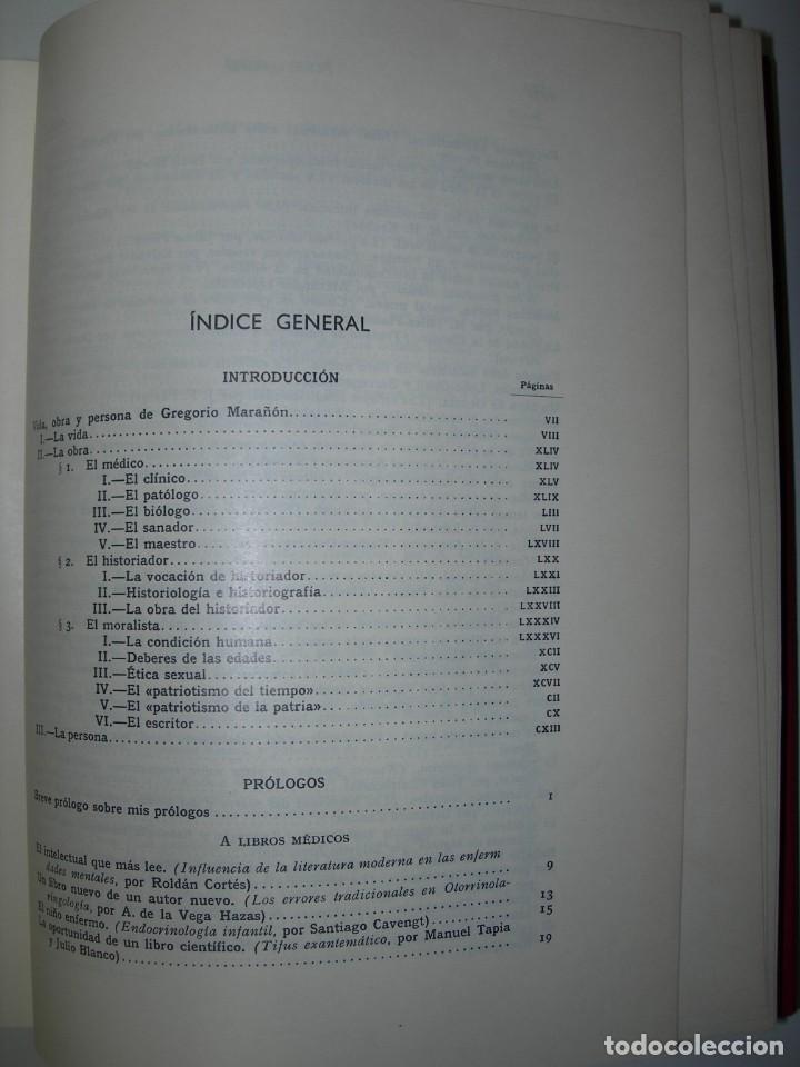 Libros de segunda mano: OBRAS COMPLETAS / MARA&Ntilde;&Oacute;N / 10 TOMOS - Foto 3