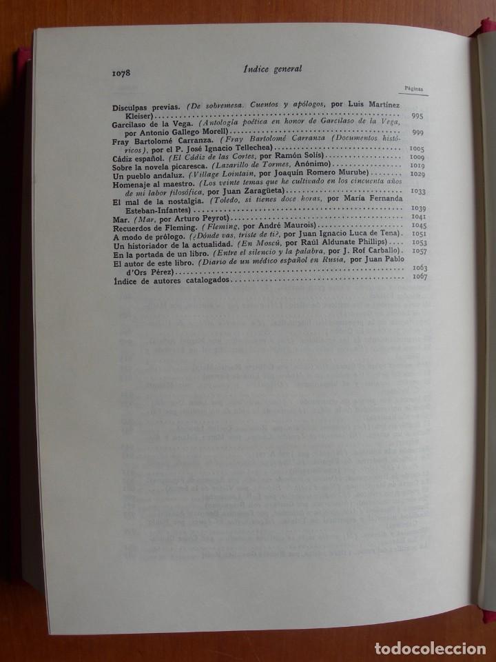 Libros de segunda mano: OBRAS COMPLETAS / MARA&Ntilde;&Oacute;N / 10 TOMOS - Foto 8