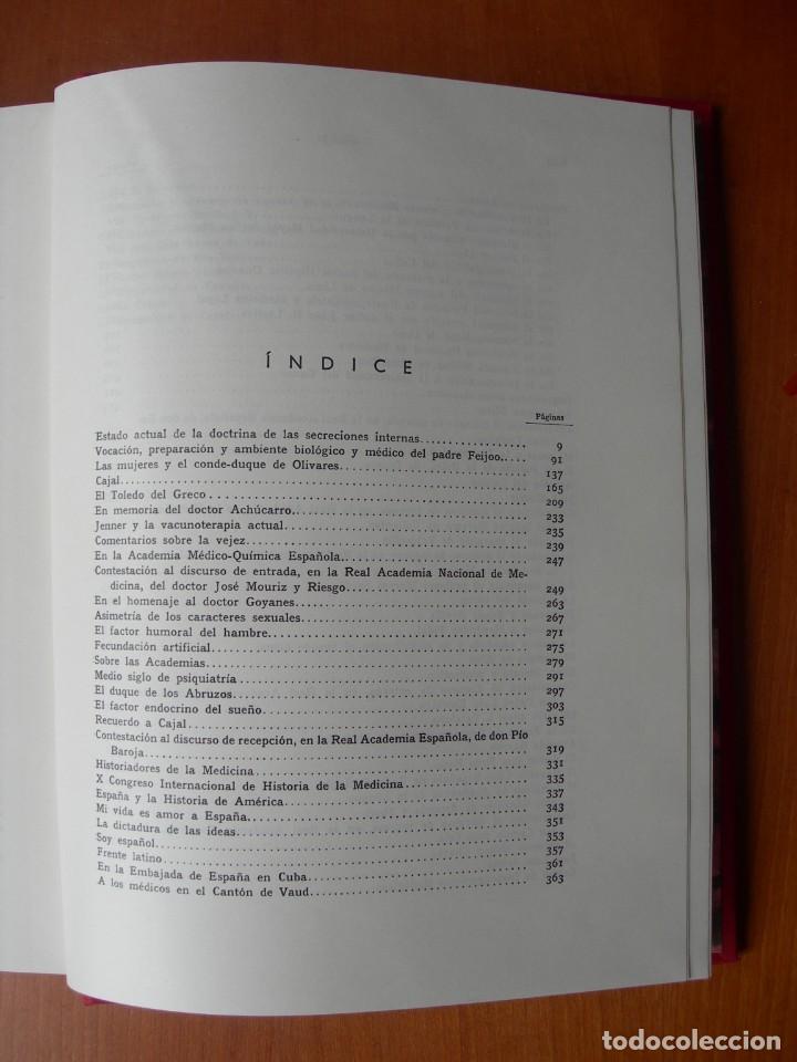 Libros de segunda mano: OBRAS COMPLETAS / MARA&Ntilde;&Oacute;N / 10 TOMOS - Foto 10