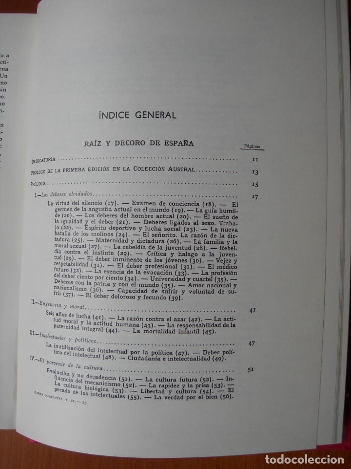Libros de segunda mano: OBRAS COMPLETAS / MARA&Ntilde;&Oacute;N / 10 TOMOS - Foto 53