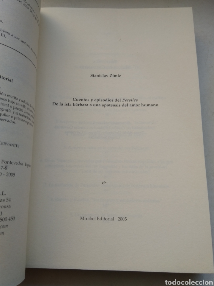 Libros de segunda mano: CUENTOS Y EPISODIOS DEL PERSILES/STANISLAV ZIMIC - Foto 2