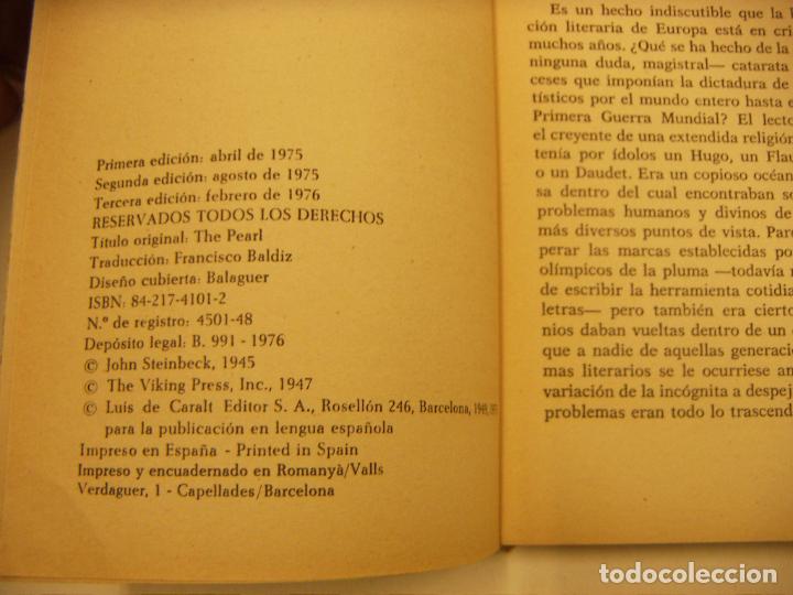 Libros de segunda mano: LA PERLA. JOHN STEINBECK - Foto 2
