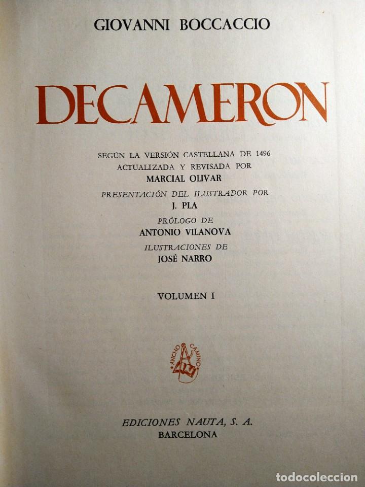 Libros de segunda mano: EL DECAMERO&Oacute;N - BOCCACCIO (EDICI&Oacute;N ILUSTRADA) - Foto 2