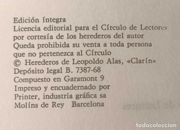 Libros de segunda mano: Libro: La Regenta, Tomo I, de Leopoldo Alas Clar&iacute;n, 1968 - Foto 5