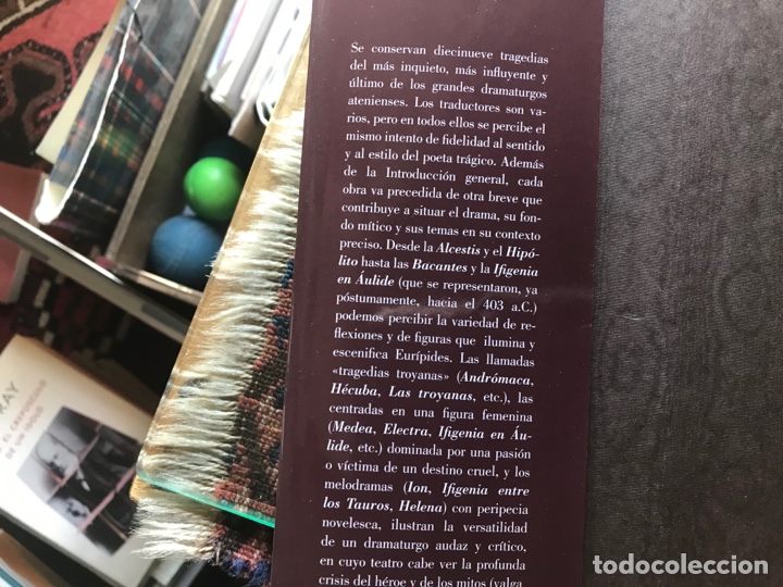 Libros de segunda mano: Eur&iacute;pides. Tragedias III. Biblioteca cl&aacute;sica Gredos - Foto 4
