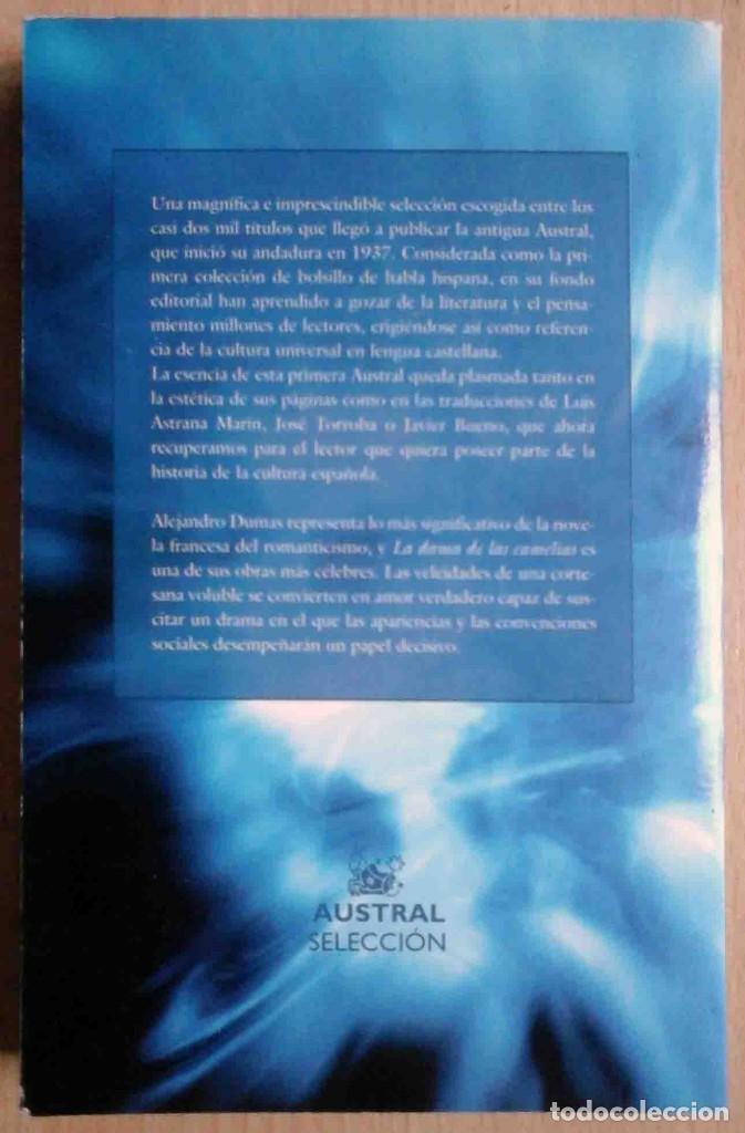 Libros de segunda mano: La Dama de las Camelias (Alejandro Dumas) austral Selecci&oacute;n 2003 - Foto 2