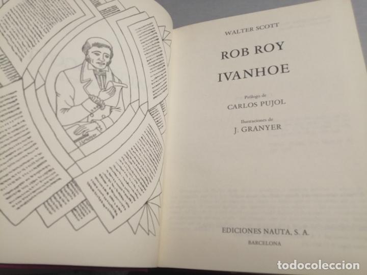 Libros de segunda mano: ROB ROY - IVANHOE / WALTER SCOTT OBRAS SELECTAS / EDICIONES NAUTA 1971 - Foto 2