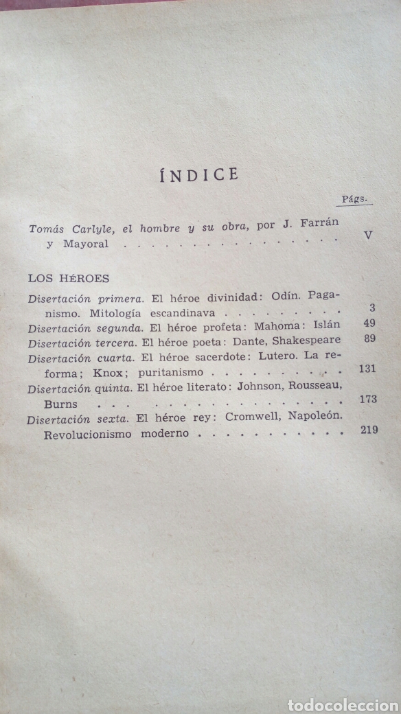 Libros de segunda mano: Los H&eacute;roes. Tom&aacute;s Carlyle. - Foto 4