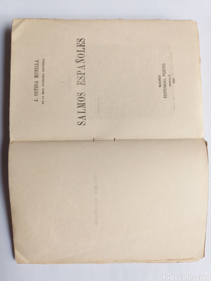 Libros de segunda mano: Salmos espa&ntilde;oles Jos&eacute; Ortega Munilla - Foto 7