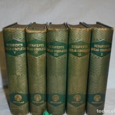 Libros de segunda mano: BENAVENTE OBRAS COMPLETAS 5 TOMOS DEL Nº 1 AL Nº 5.AGUILAR JOYA CANTOS DECORADOS 1950-1951