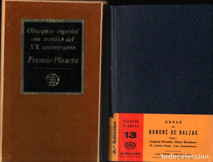 Libros de segunda mano: BALZAC : OBRAS (CL&Aacute;SICOS PLANETA, 1959) - Foto 1