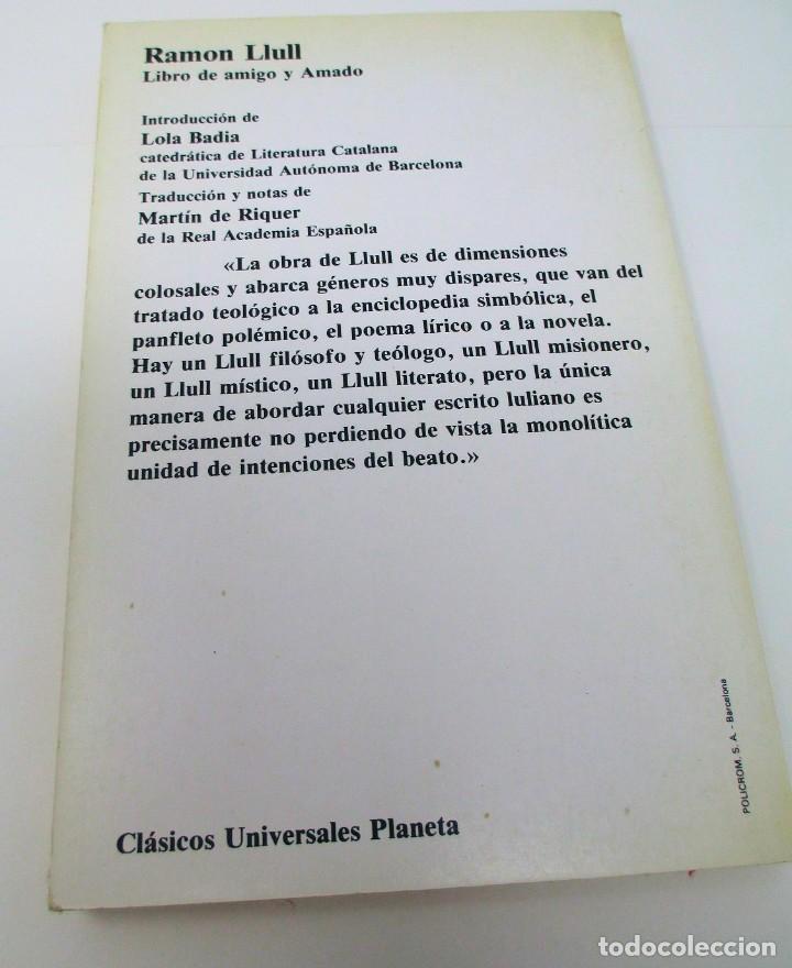 Libros de segunda mano: Libro de amigo y Amado - Ram&oacute;n Llull - Planeta 1985 - Foto 3