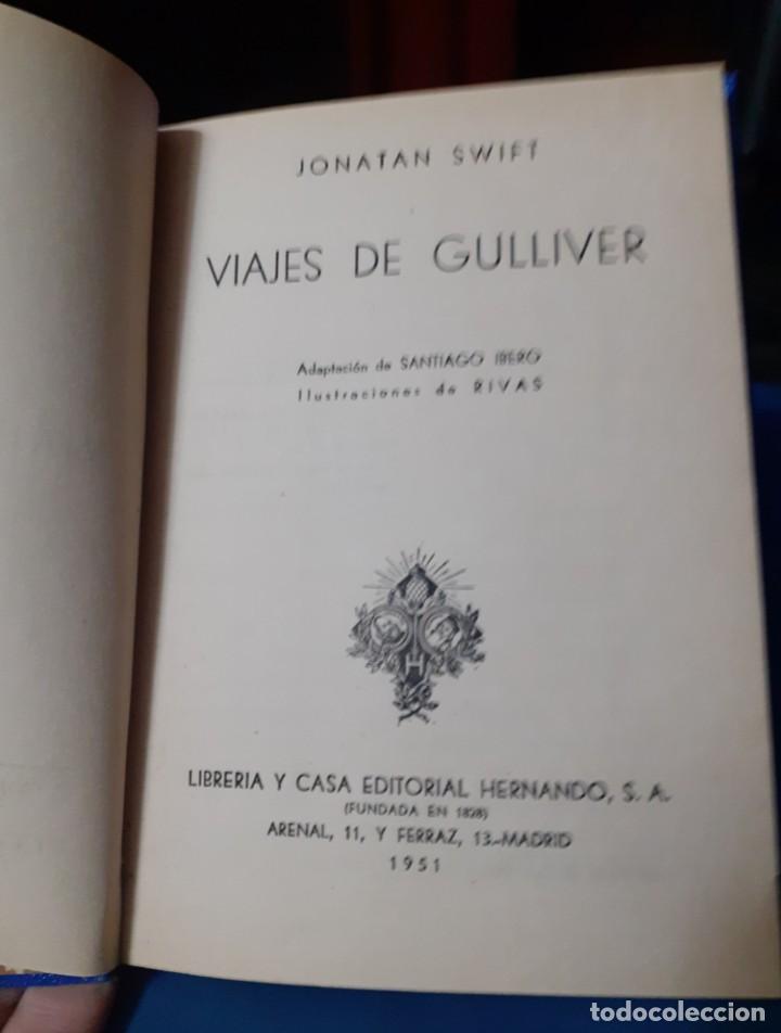 Libros de segunda mano: Libro de la coleccion Hernando 1951 Los viajes de Gulliver. Envio gratuito - Foto 2