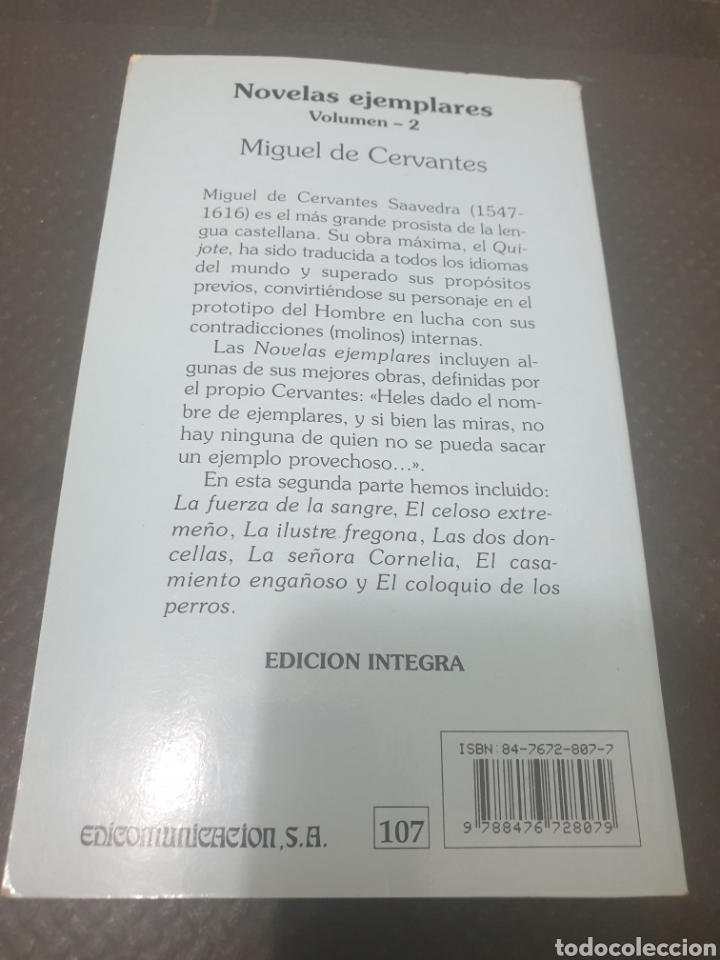 Libros de segunda mano: Novelas ejemplares 2, 1994, Miguel de cervantes - Foto 4