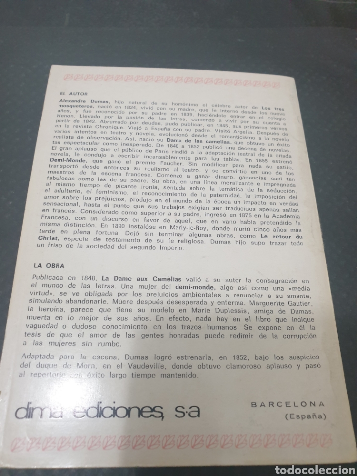 Libros de segunda mano: La dama de las camelias, 1968, Alexandre Dumas - Foto 4