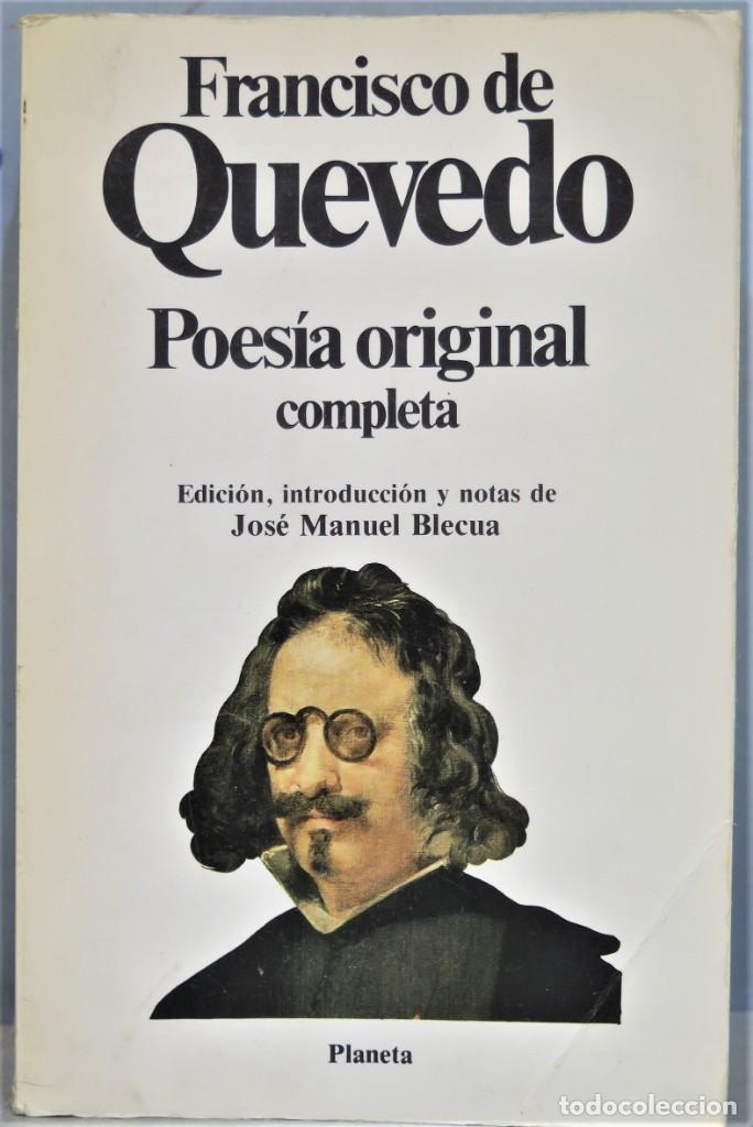 Libros de segunda mano: POESIA ORIGINAL COMPLETA. QUEVEDO - Foto 1