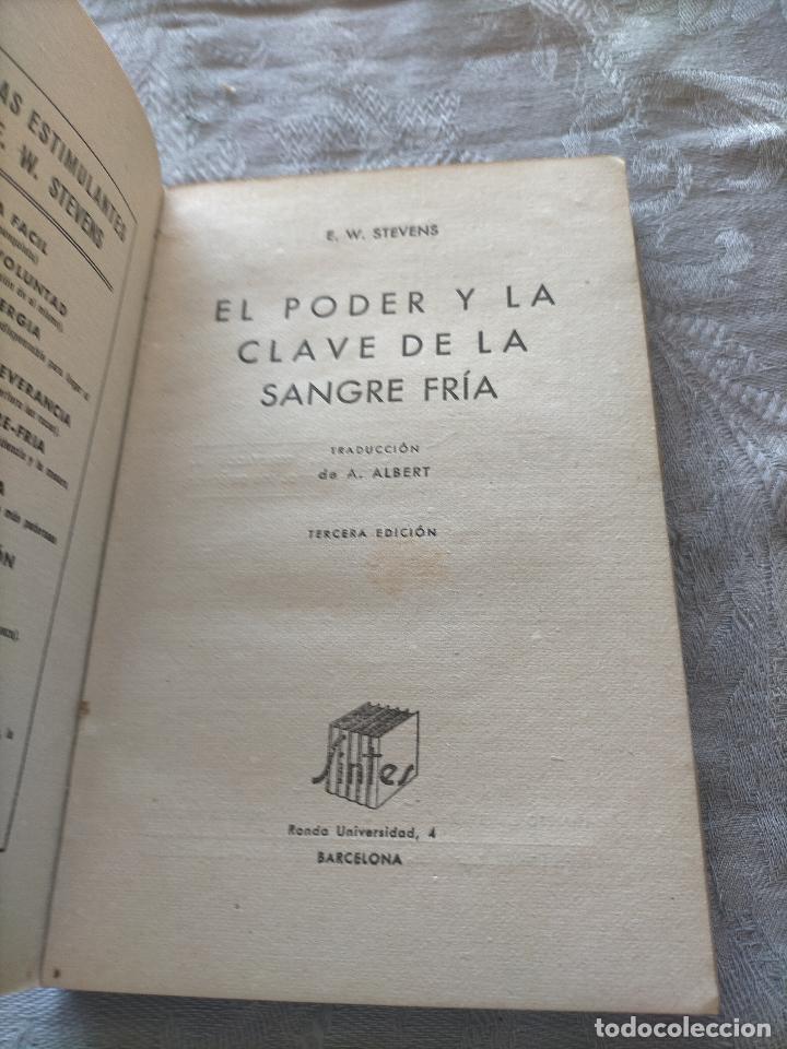Libros de segunda mano: El poder y la clave de la sangre fr&iacute;a por E.W. Stevens - Foto 4