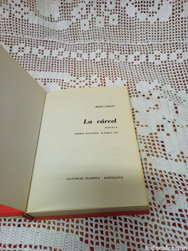 Libros de segunda mano: Novela La c&aacute;rcel,autor Jes&uacute;s Z&aacute;rate.Primera edici&oacute;n. - Foto 2