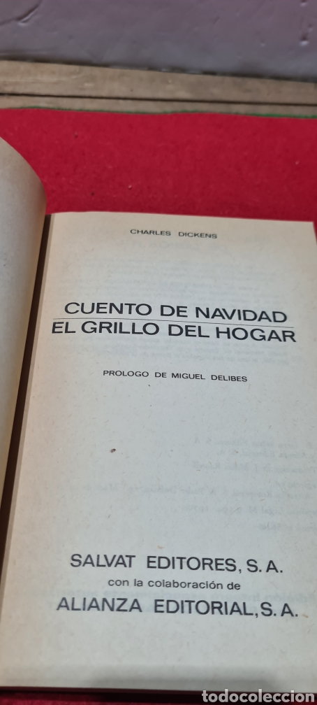 Libros de segunda mano: Cuento de Navidad. El Grillo del Hogar. Charles Dickens. Biblioteca b&aacute;sica Salvat. - Foto 4