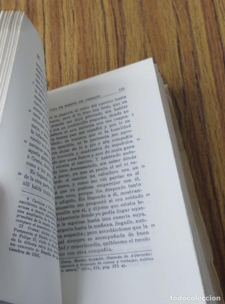 Libros de segunda mano: 2 libros - ESPINEL - Vida de Marcos de Obreg&oacute;n - Ed. Espasa Calpe 1969 - 1970 - Foto 4