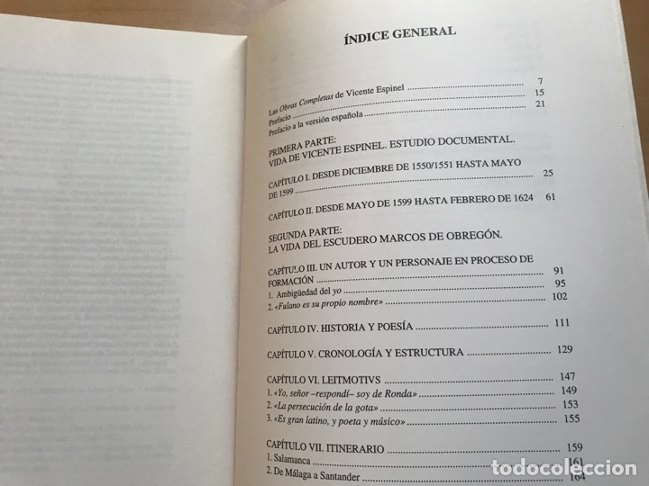 Libros de segunda mano: Vicente espinel. Obras completas I. Cl&aacute;sicos malague&ntilde;os - Foto 5